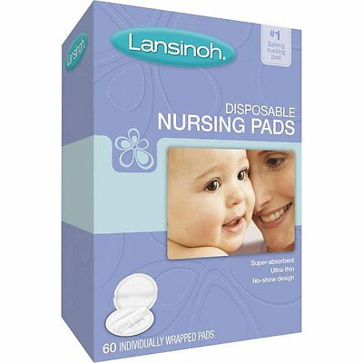 Lansinoh Disposable Nursing Pads 60 Individually Wrapped Pads Nursing Pads