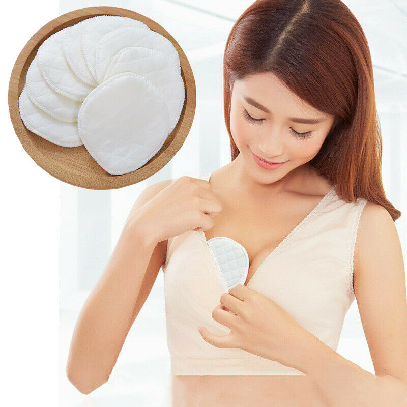 12pcs Organic Washable Breast Soft Pads Reusable Nursing Pads For Breastfeeding